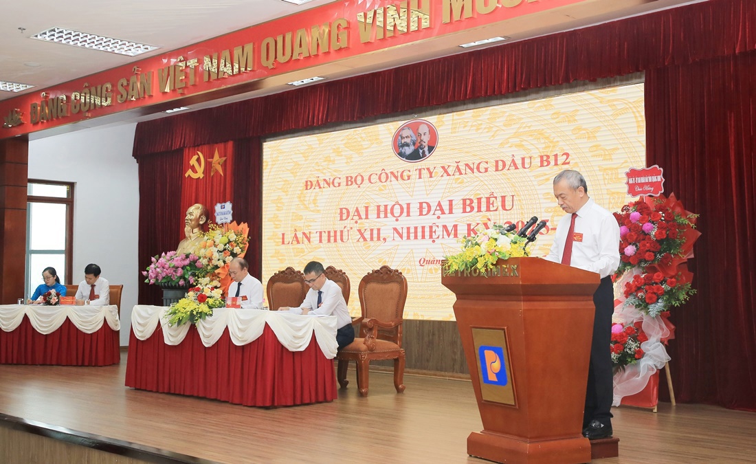 Tin ảnh: Đại hội đại biểu Đảng bộ Công ty Xăng dầu B12 lần thứ XII, nhiệm kỳ 2025-2030