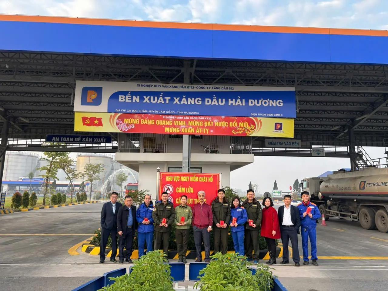 Bến xuất Xăng dầu Hải Dương vận hành ngày đầu xuân Ất Tỵ