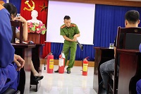 Xí nghiệp Xăng dầu K131 tổ chức huấn luyện nghiệp vụ PCCC