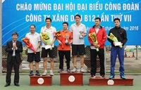 Giải quần vợt chào mừng Đại hội Công đoàn Công ty Xăng dầu B12 lần thứ VII