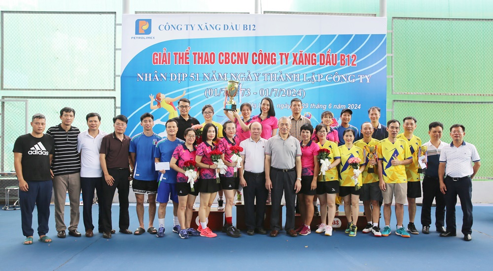 CÔNG TY XĂNG DẦU B12 TỔ CHỨC  GIẢI THỂ THAO CBCNV NĂM 2024