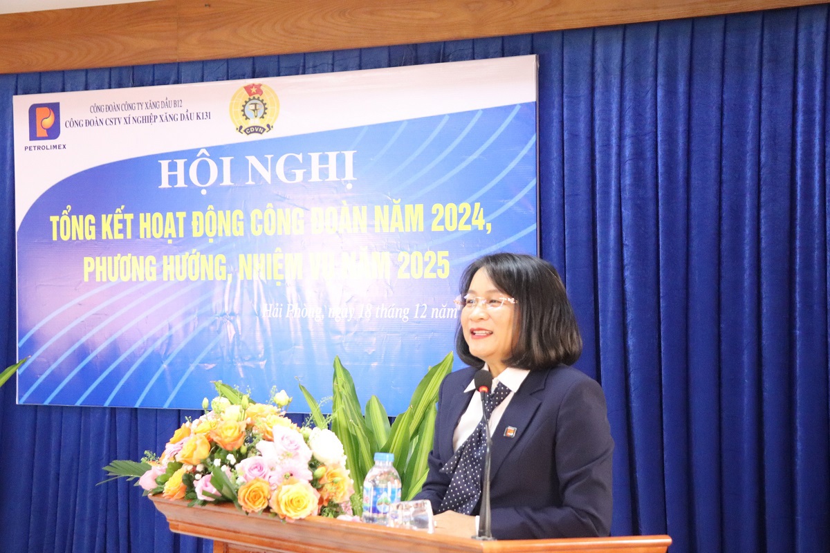 Công đoàn Xí nghiệp Xăng dầu K131 tổng kết công tác năm 2024
