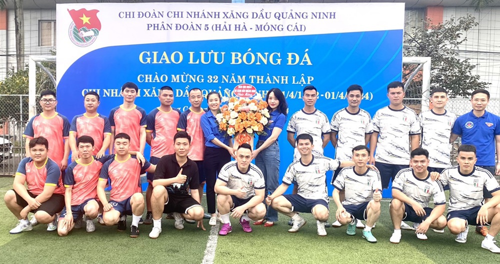 Giao lưu thể thao nhân kỷ niệm 32 năm ngày thành lập Chi nhánh Xăng dầu Quảng Ninh