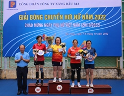 Petrolimex Quảng Ninh tổ chức thành công Giải bóng chuyền hơi nữ năm 2022
