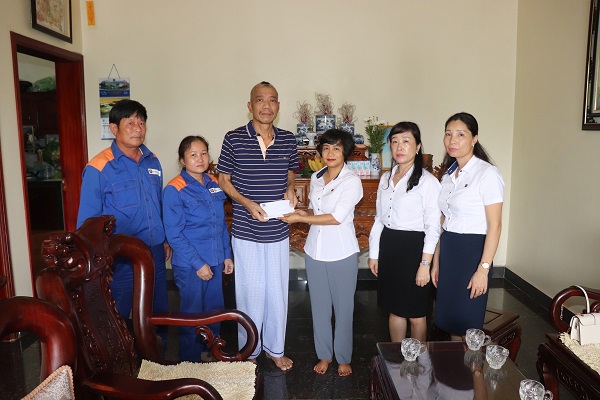 Công đoàn XNXD K131 kịp thời hỗ trợ người lao động có hoàn cảnh khó khăn