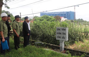Xí nghiệp Xăng dầu K131 phối hợp với Phòng Cảnh sát cơ động, Công an thành phố Hải Phòng tăng cường tuần tra, bảo vệ ANTT, an toàn công trình xăng dầu