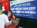 Tập huấn cấp chứng chỉ ATVSTP năm 2014
