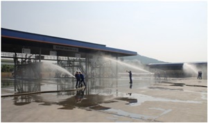 Thực tập chữa cháy và ƯPSCTD tại Bến xuất ô tô sitec K130