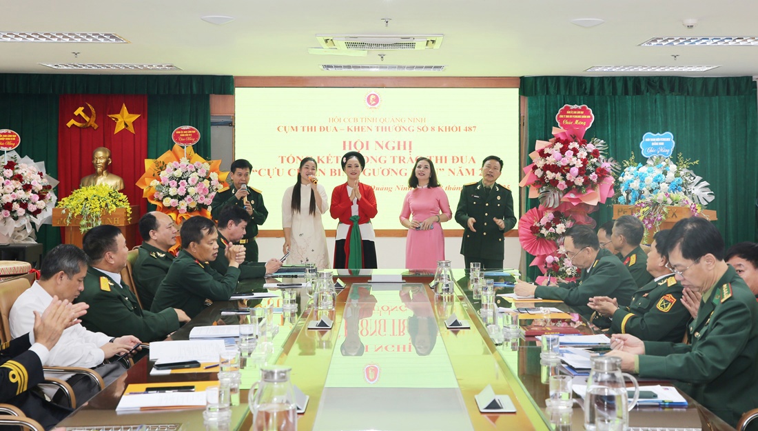 Cụm Thi đua – Khen thưởng số 8 khối 487 Hội CCB tỉnh Quảng Ninh tổng kết phong trào thi đua “CCB gương mẫu” năm 2025