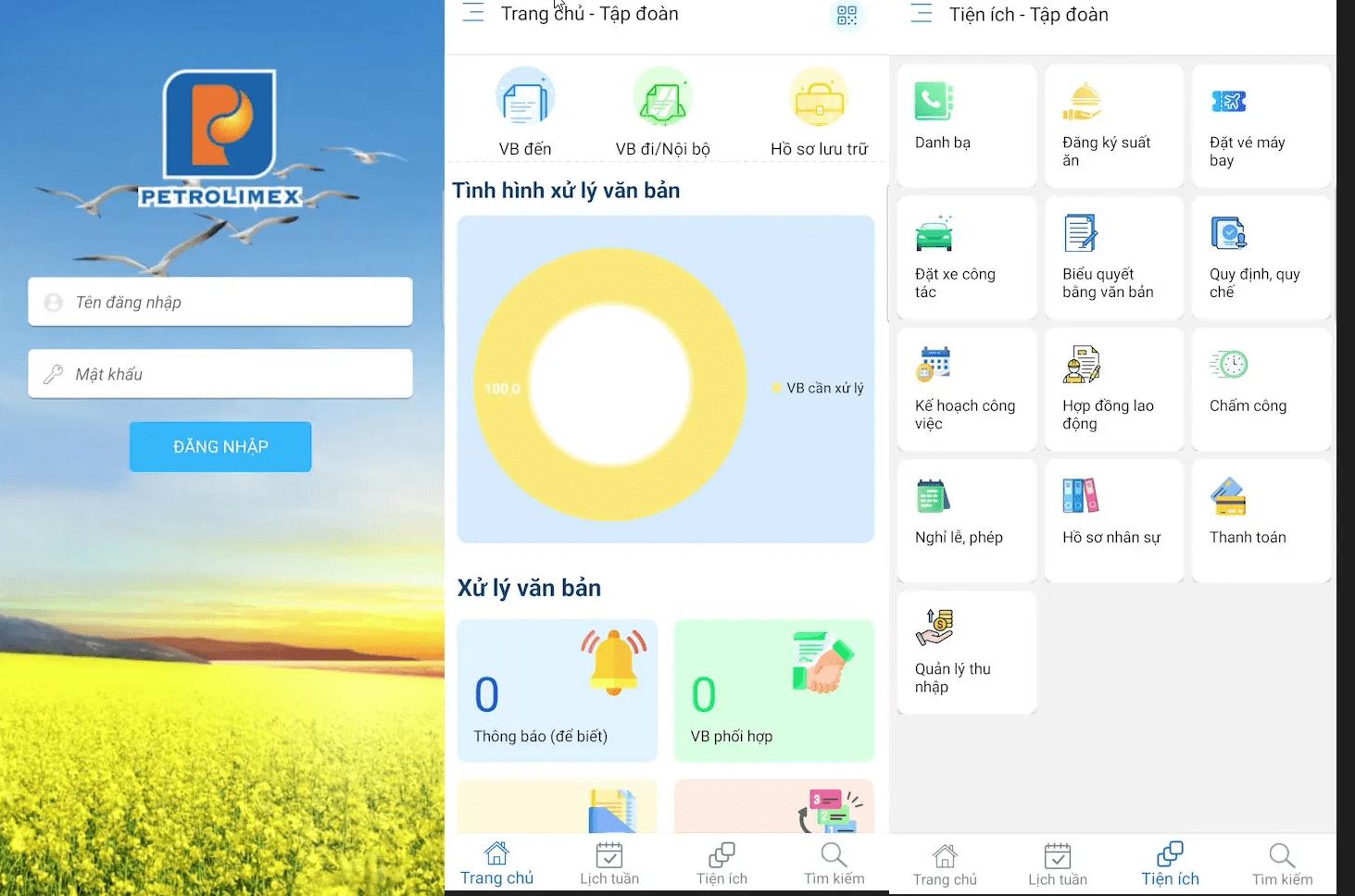 Triển khai văn phòng số Petrolimex DOffice  tại Petrolimex Nam Định