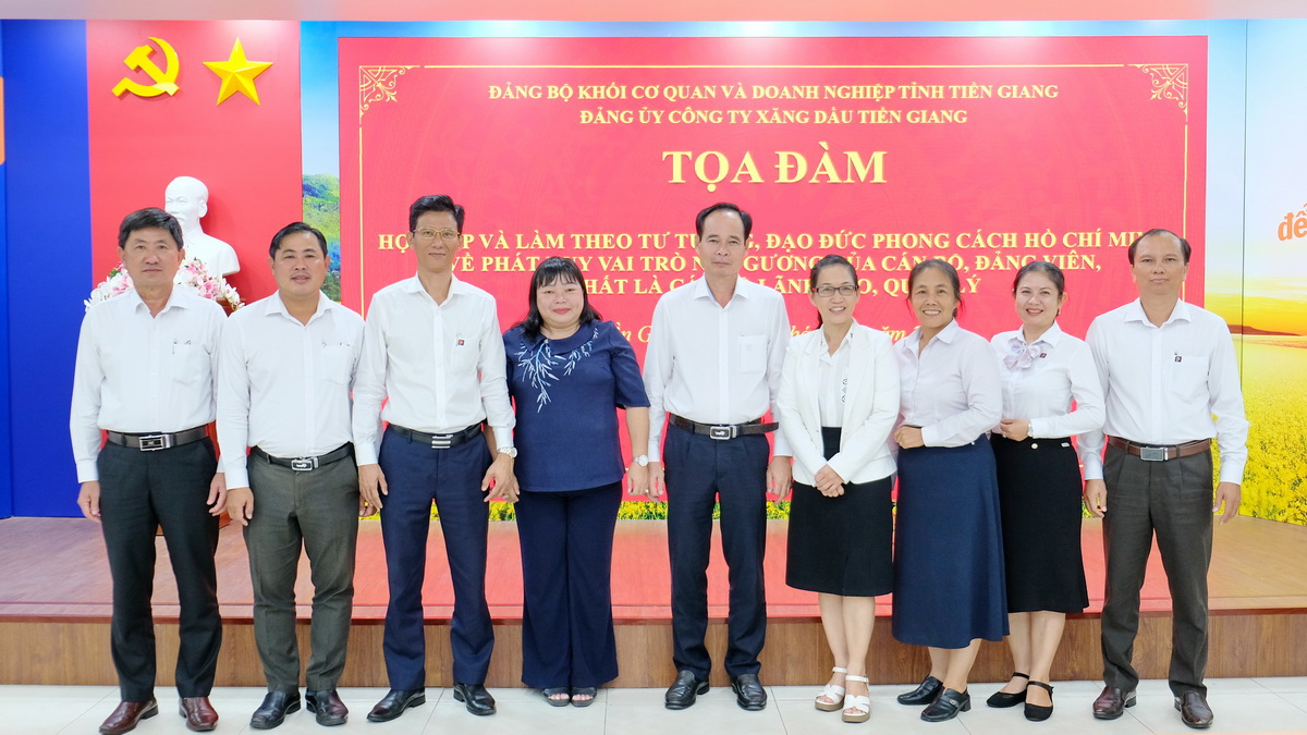Đảng bộ Petrolimex Tiền Giang tọa đàm về phát huy vai trò nêu gương của cán bộ, đảng viên