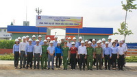 Thực tập ứng phó sự cố tràn dầu trên sông Tiền và chữa cháy tại kho xăng dầu