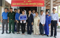 Nhà "Mái ấm biên cương" tặng hộ nghèo xã Kiểng Phước