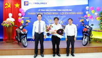 Petrolimex Tiền Giang trao giải Chương trình "Thanh toán thông minh - Lợi ích đồng hành"