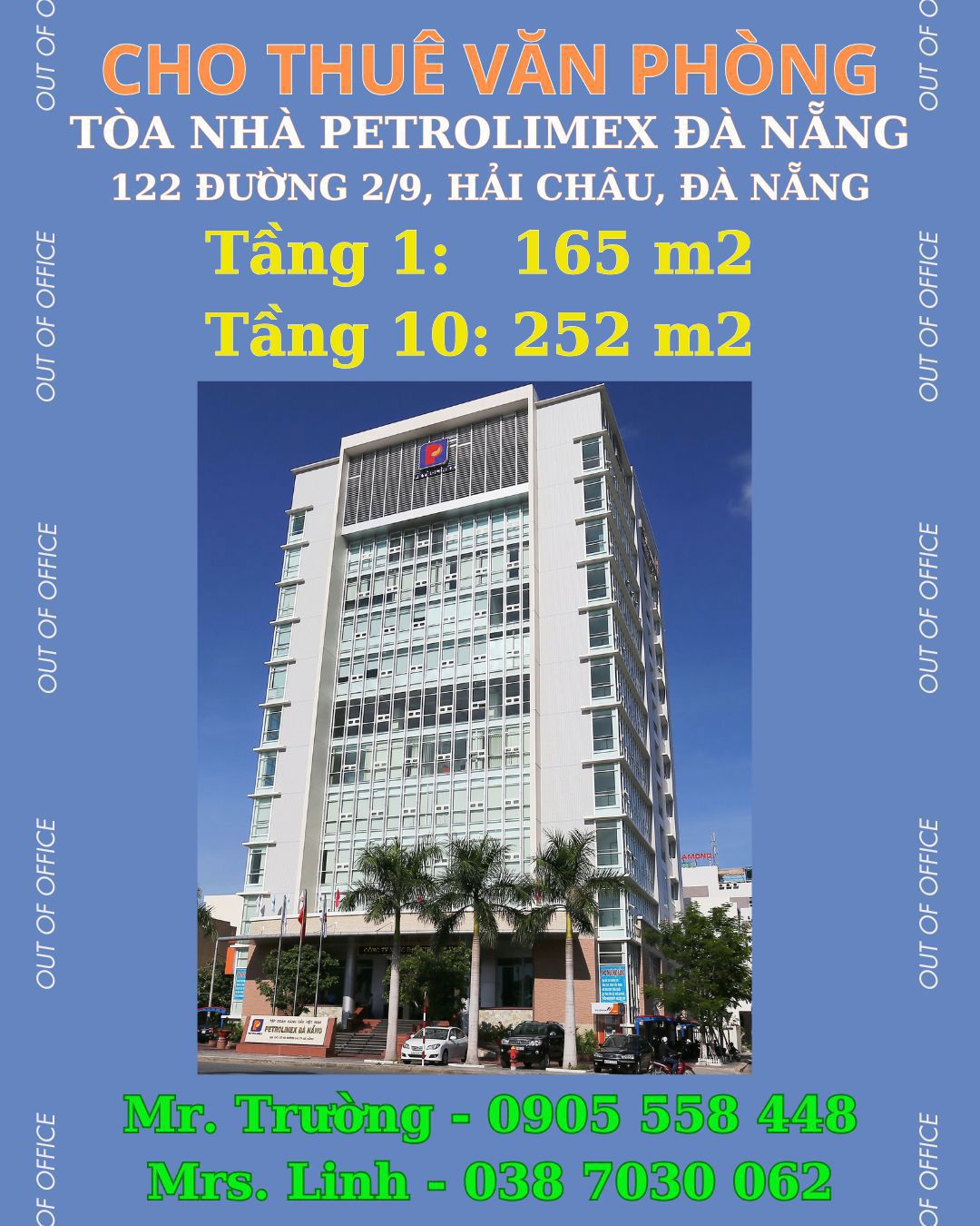 Cho thuê văn phòng tại Tòa nhà Petrolimex Đà Nẵng