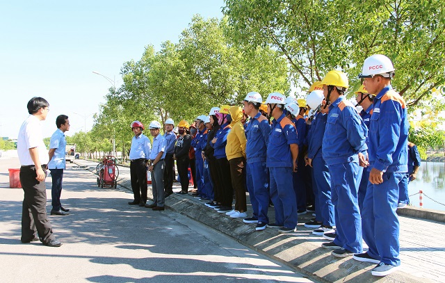 CNXD Quảng Nam tổ chức thực tập PCCC-PCTT năm 2020