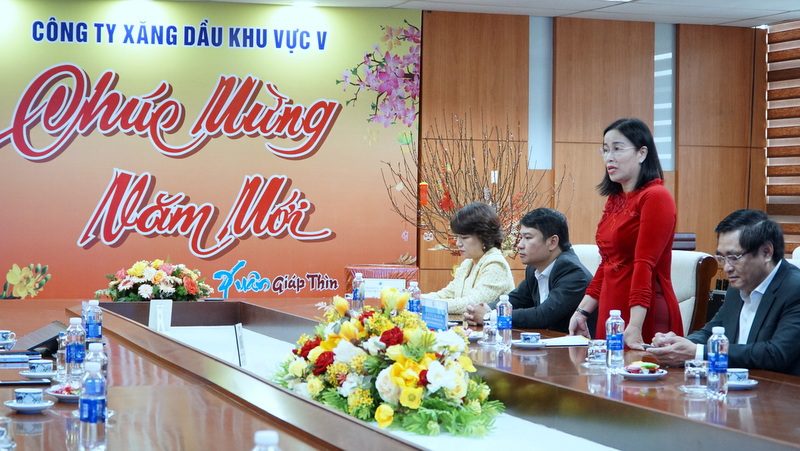 Phó Chủ tịch HĐND thành phố Đà Nẵng Nguyễn Thị Anh Thi thăm, chúc Tết Petrolimex Đà Nẵng