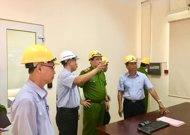 Đoàn công tác Cục CS PCCC kiểm tra công tác PCCC tại Tổng kho xăng dầu Đà Nẵng