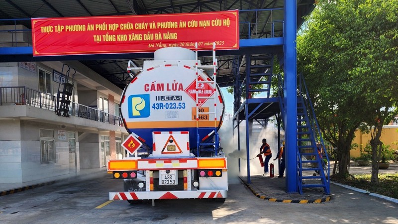 Thực tập phương án phối hợp chữa cháy và phương án cứu nạn, cứu hộ