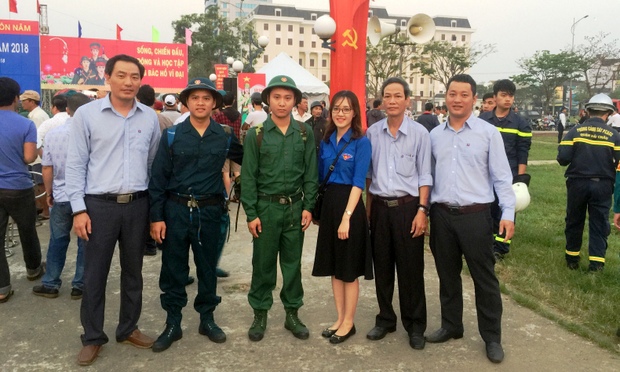 2 thanh niên Petrolimex Đà Nẵng lên đường nhập ngũ