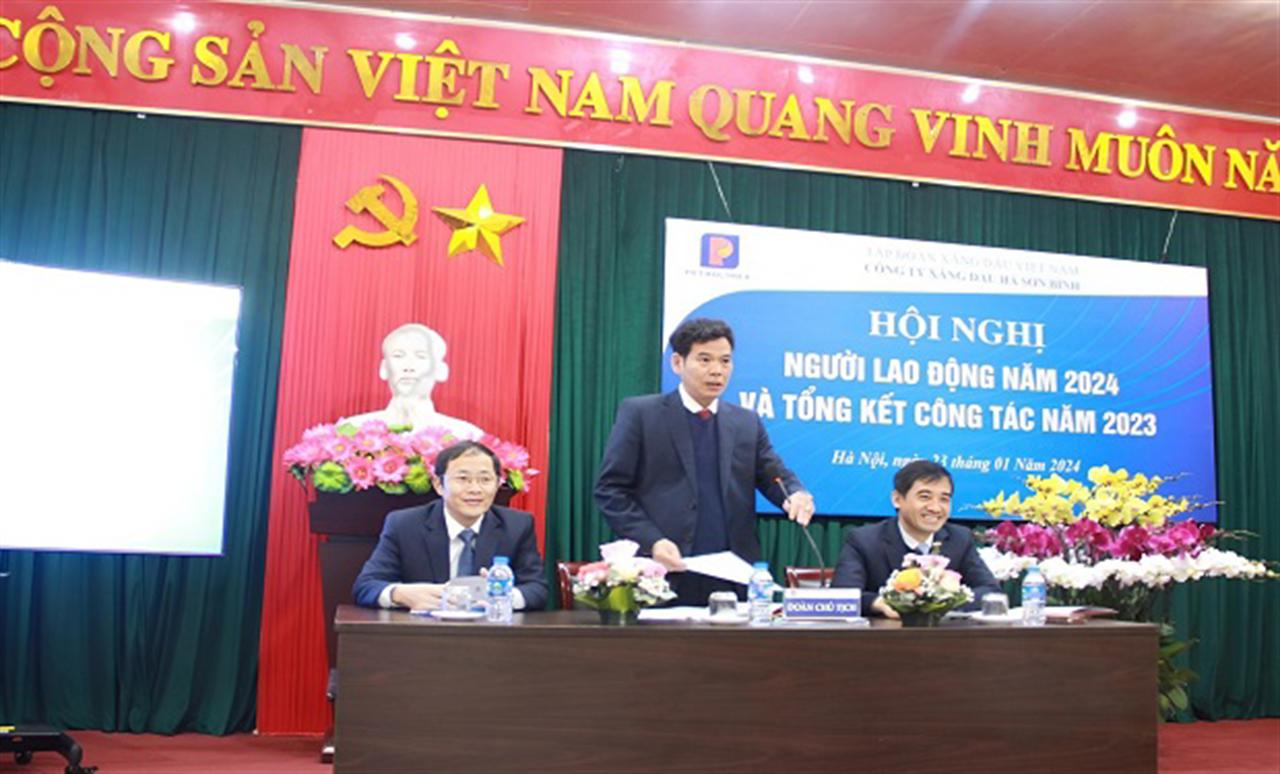 Petrolimex Hà Sơn Bình tổ chức Hội nghị người lao động năm 2024 và tổng kết công tác năm 2023