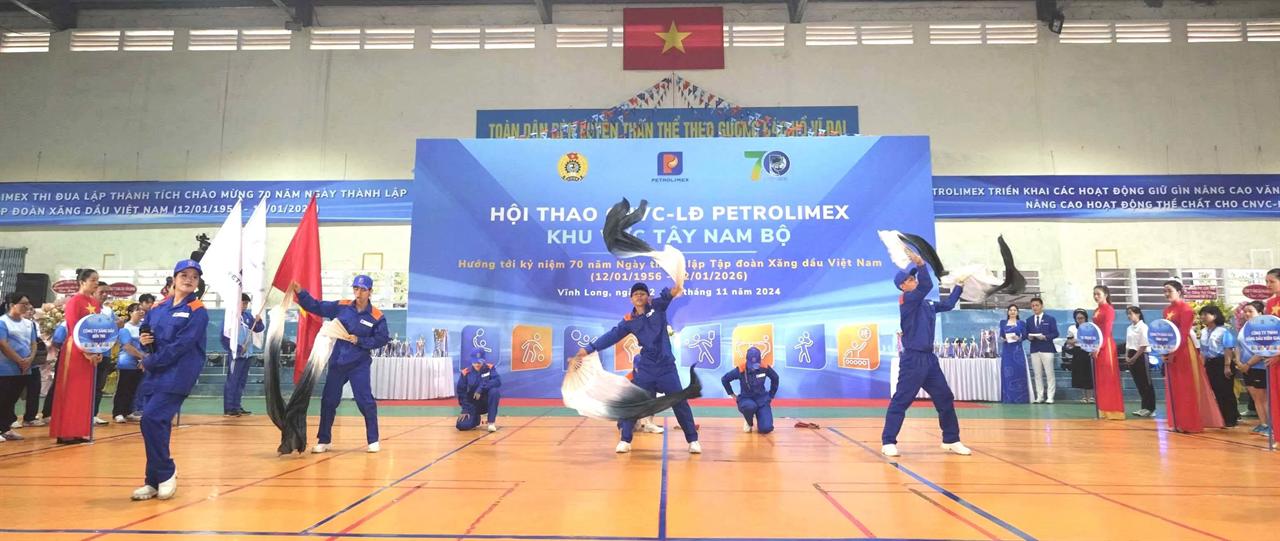 Petrolimex khai mạc Hội thao khu vực Tây Nam Bộ chào mừng 70 năm Ngày thành lập