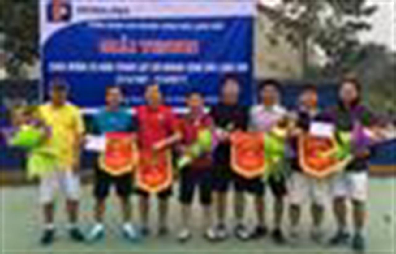 Chi Nhánh Lạng Sơn Tổ chức giải Tennis Chào mừng 20 năm Thành lập