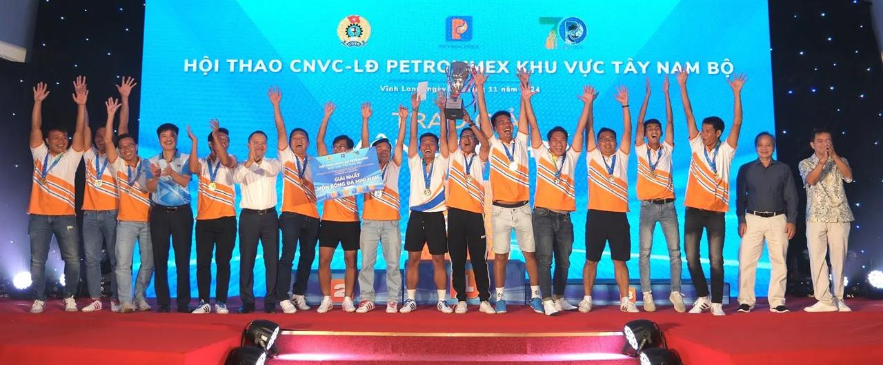 Petrolimex bế mạc Hội thao khu vực Tây Nam Bộ chào mừng 70 năm Ngày thành lập