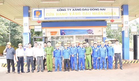Diễn tập phương án chữa cháy tại CHXD Nhân Nghĩa