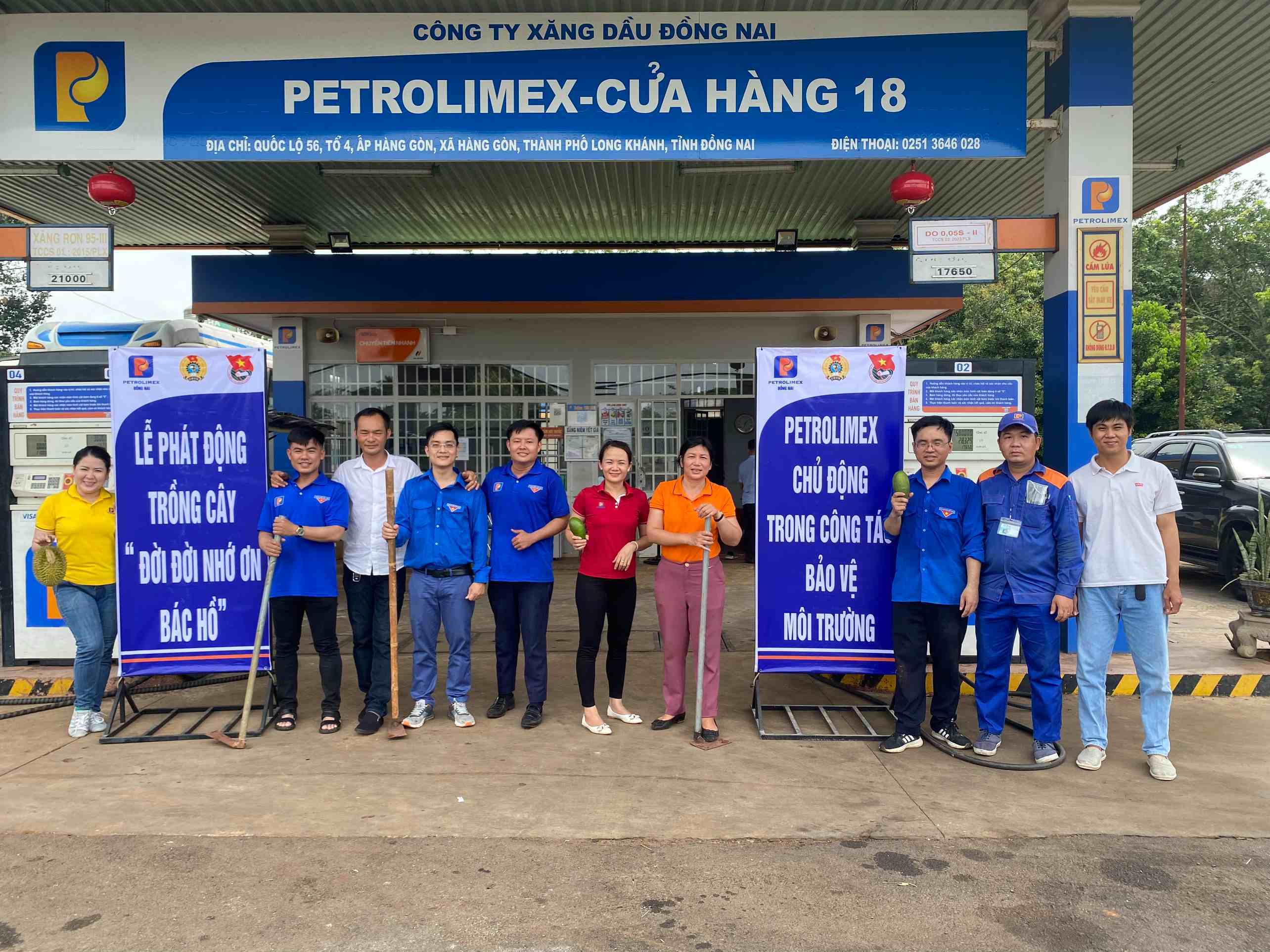 Petrolimex Đồng Nai : Phát động trồng cây nhân dịp sinh nhật Bác Hồ.