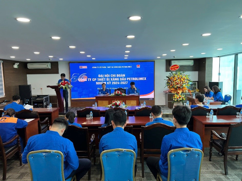 Đại hội Đoàn Thanh niên Công ty CP Thiết bị Xăng dầu Petrolimex nhiệm kỳ 2024-2027