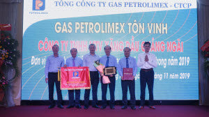 PGC tôn vinh Petrolimex Quảng Ngãi đạt sản lượng trên 1.000 tấn Gas năm 2019