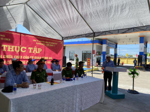 Thực tập phương án chữa cháy, CNCH tại Petrolimex - Cửa hàng 11