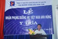 Petrolimex Kon Tum nhận phụng dưỡng Mẹ VNAH Y Tría