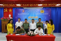 Lễ ký kết văn bản phối hợp triển khai công tác đảm bảo An ninh Trật tự