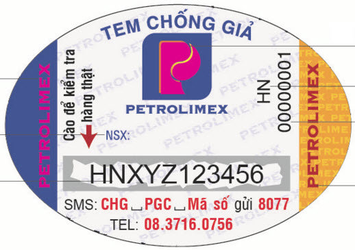 Gas Petrolimex dán tem chống hàng giả trên toàn quốc