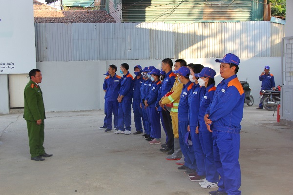 Petrolimex Điện Biên diễn tập phòng cháy chữa cháy
