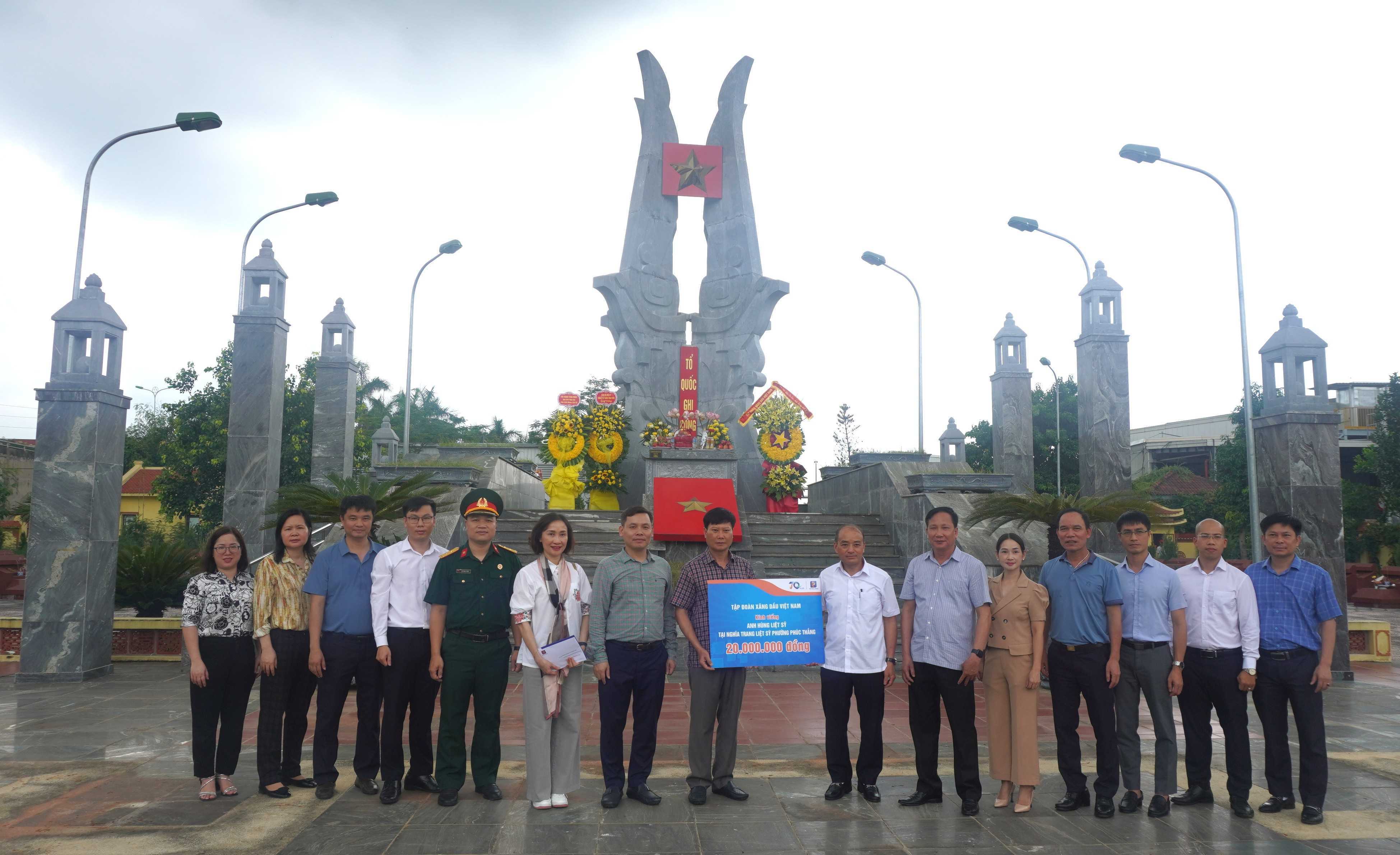 Tập đoàn Xăng dầu Việt Nam - Công ty Xăng dầu Vĩnh Phúc tri ân ngày Thương binh - liệt sĩ (27/07/1947 – 27/07/2025)