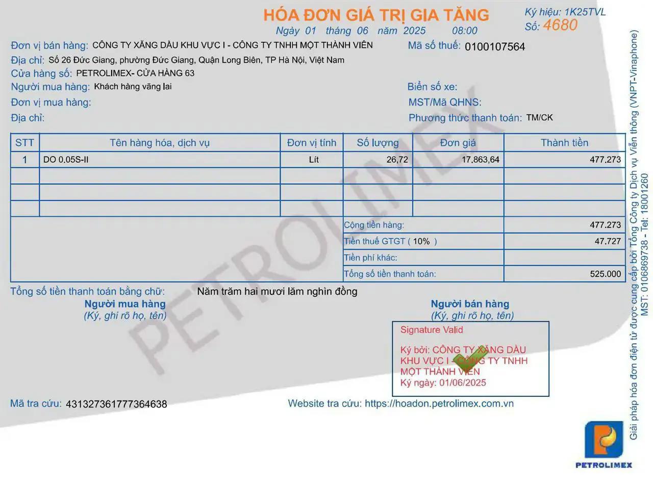 Petrolimex tiên phong triển khai hóa đơn điện tử theo Nghị định 70 của Chính phủ