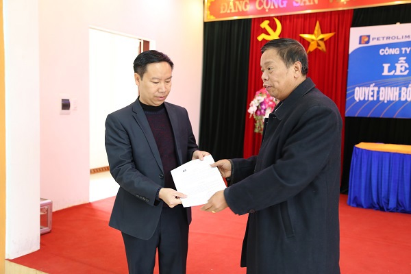 Lễ công bố và trao quyết định bổ nhiệm Phó giám đốc Công ty