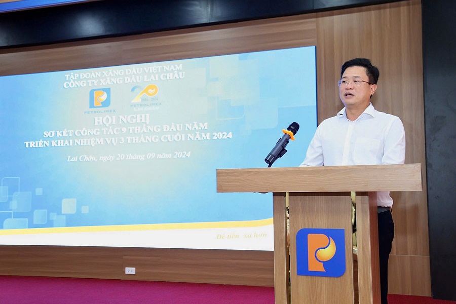 Công ty Xăng dầu Lai Châu tổ chức Hội nghị sơ kết công tác sản xuất kinh doanh 9 tháng năm 2024