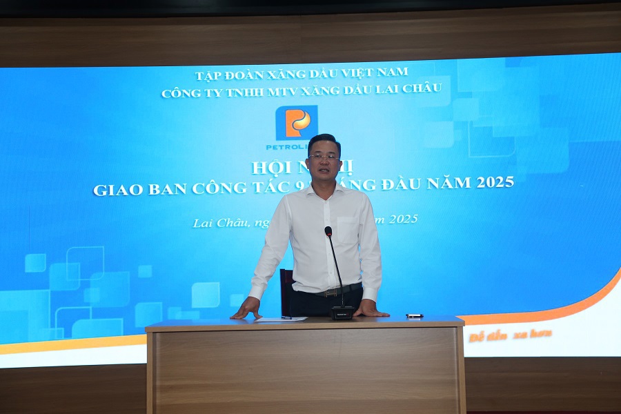 Petrolimex Lai Châu tổ chức Hội nghị giao ban công tác sản xuất kinh doanh 9 tháng năm 2025