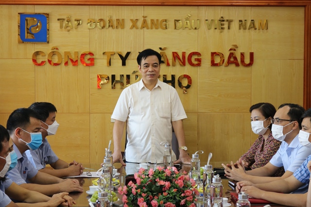 Phó Chủ tịch tỉnh Phú Thọ Nguyễn Thanh Hải thăm và làm việc tại Petrolimex Phú Thọ