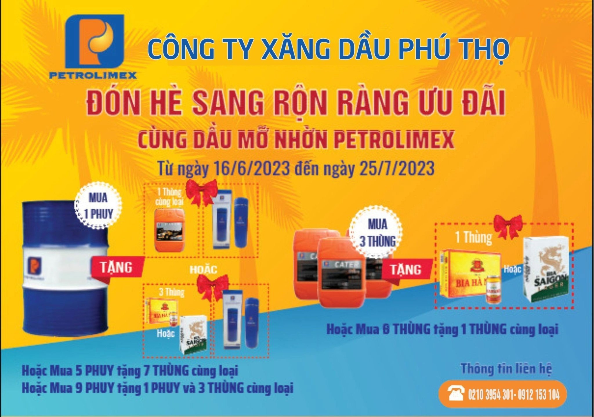 Chương trình khuyến mại "Đón hè sang - Rộn ràng ưu đãi cùng dầu nhờn Petrolimex"