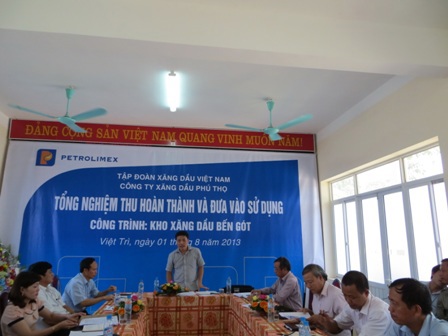 Tổng nghiệm thu bàn giao Kho Xăng dầu Việt Trì (Bến Gót)
