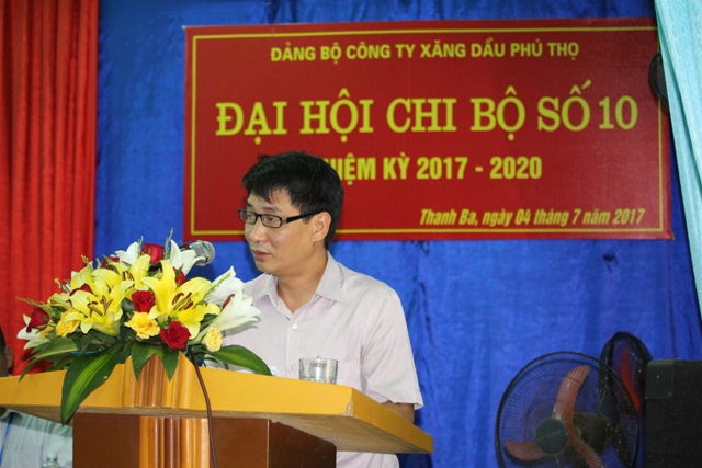Đại hội chi bộ số 10 nhiệm kỳ 2017 – 2020