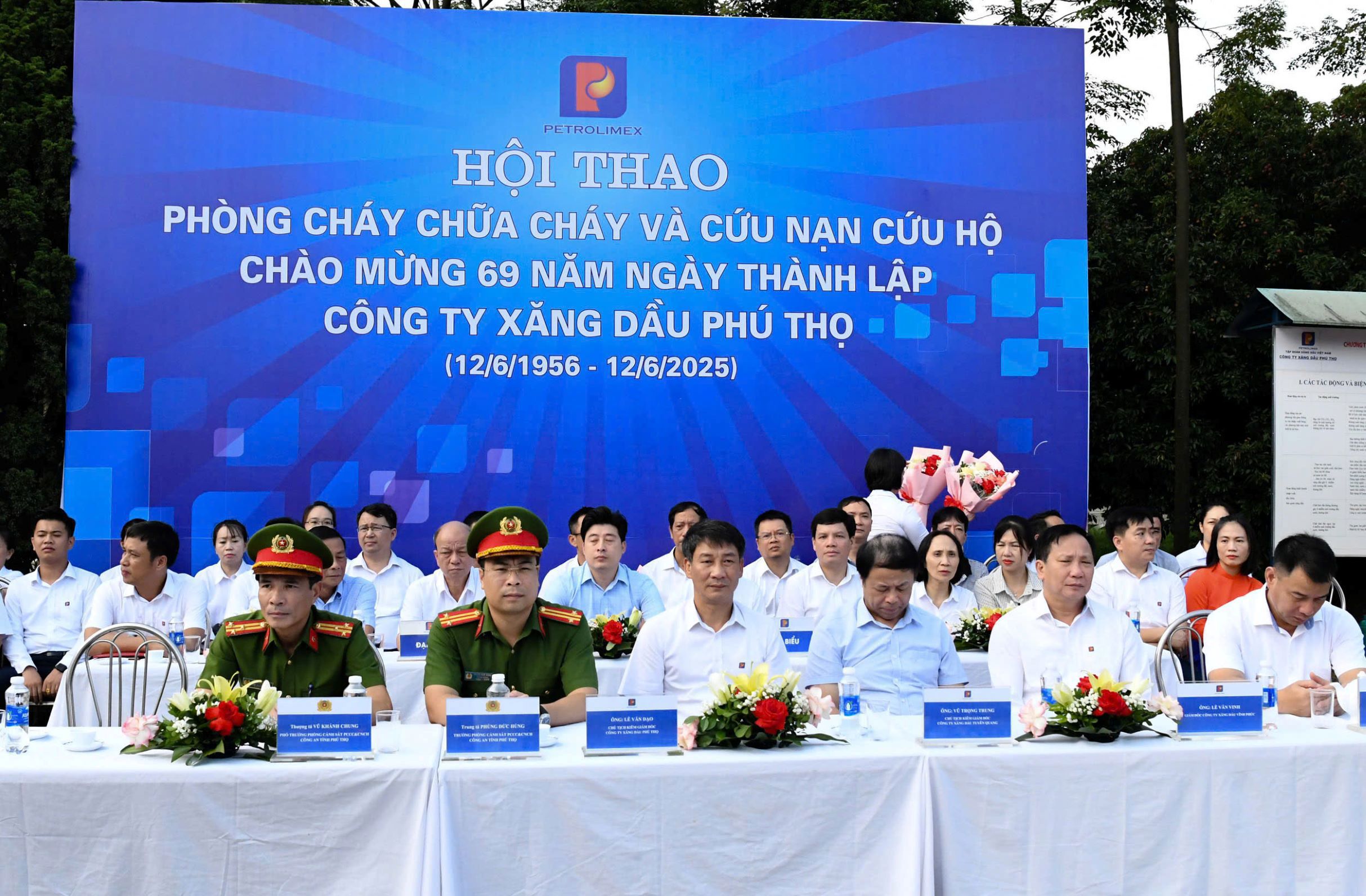 Công ty Xăng dầu Phú Thọ hội thao PCCC và cứu nạn cứu hộ năm 2025