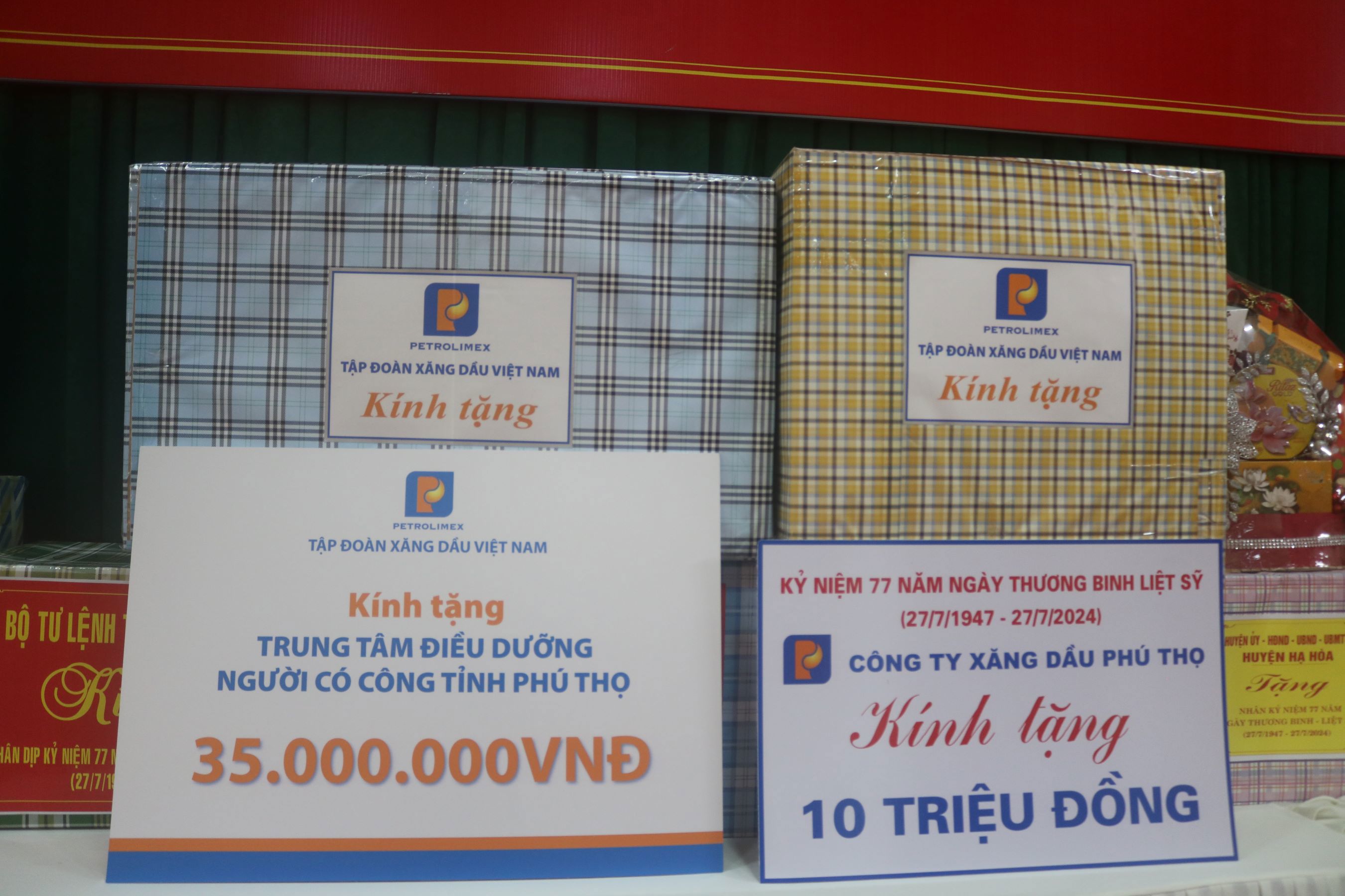 Hoạt động tri ân của Tập đoàn Xăng dầu Việt Nam tại tỉnh Phú Thọ nhân kỷ niệm 77 năm ngày thương binh liệt sỹ