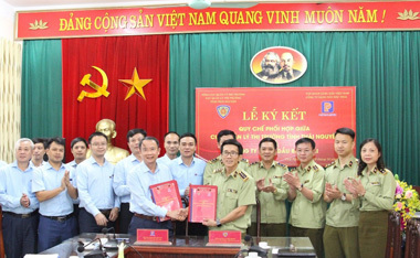 Ký quy chế phối hợp với Cục quản lý thị trường tỉnh Thái Nguyên