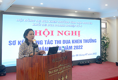 Hội nghị sơ kết 6 tháng đầu năm Khối thi đua Doanh nghiệp số 5 - tỉnh Thái Nguyên